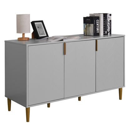 Awa Accent Cabinet with 3 Door - Gray