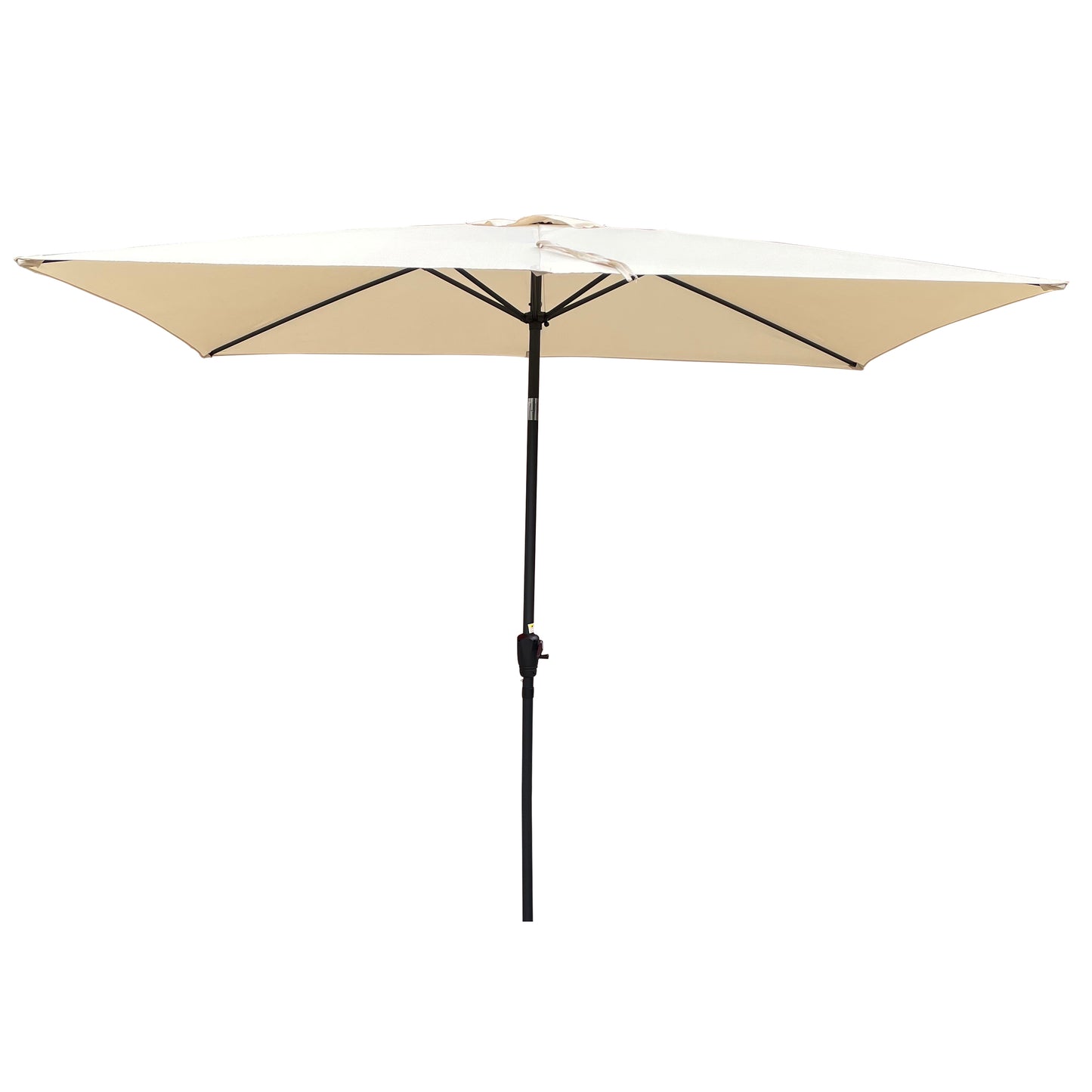 Zane 6 x 9 ft  Patio Umbrella with Crank - Tan