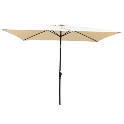 Zane 6 x 9 ft  Patio Umbrella with Crank - Tan