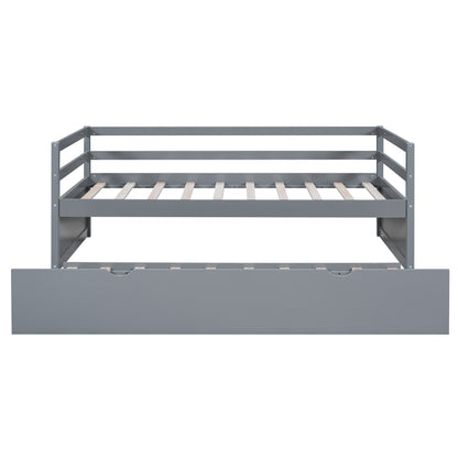 Zim Twin Size Daybed with Twin Size Trundle - Gray