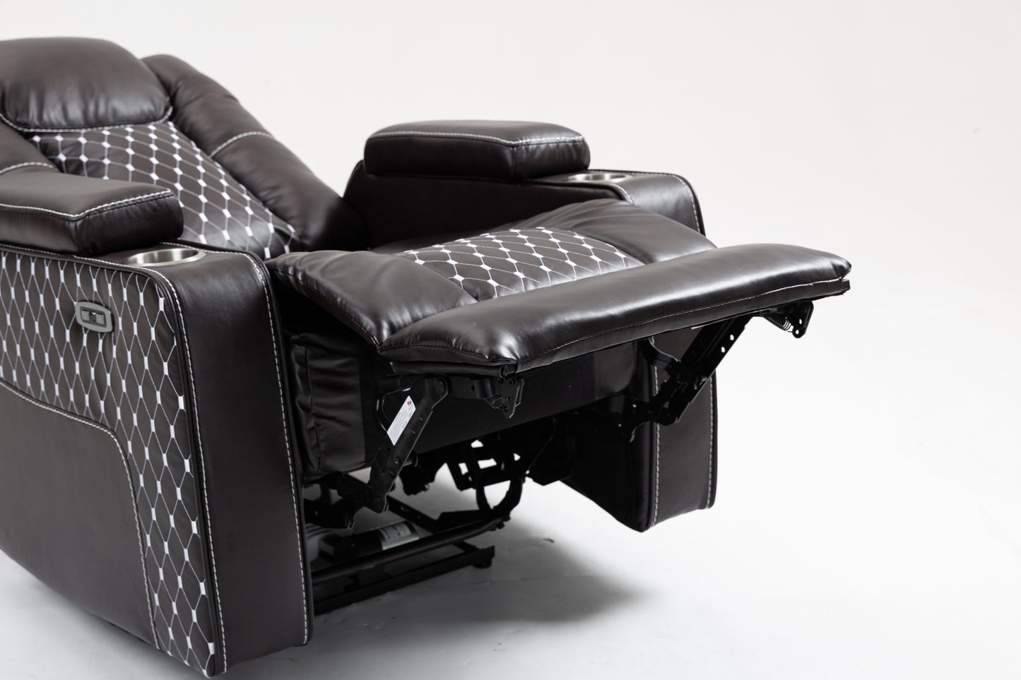 Warner II Power Recliner with Multifunctional Features - Brown