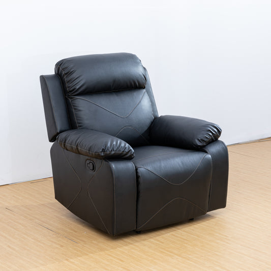 Watson Air Leather Reclining - Black