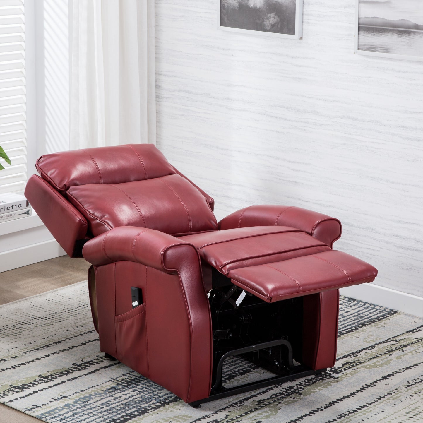 Landis Recliner Chair - Red