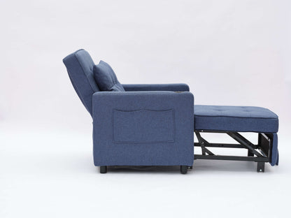 Sleeper Chair 3-in-1 Convertible - Navy Blue