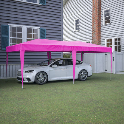 EZ 10x20 ft Pop Up Canopy Outdoor - Pink