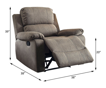 Bina Microfiber Recliner - Taupe