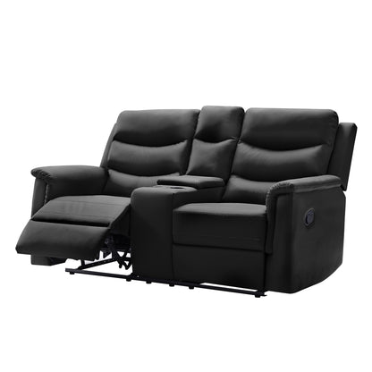 Ida Reclining Loveseat - Black