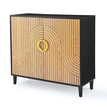 Vincent Storage Cabinet - Wood/Black