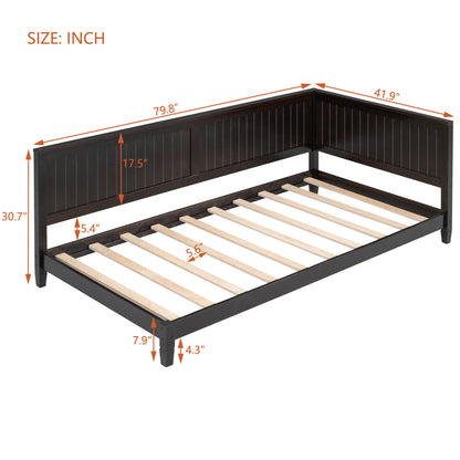 Lou Twin Size Wooden Daybed - Espresso