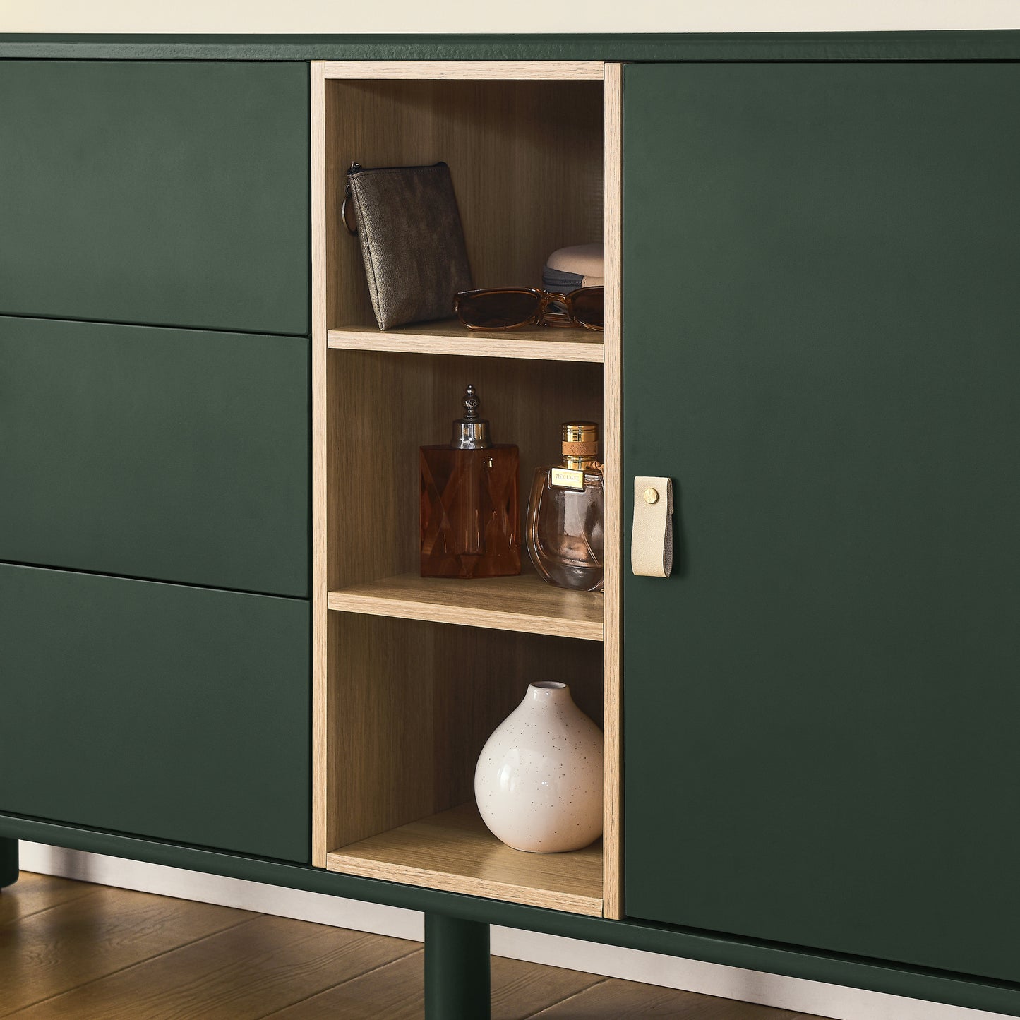 Haru Storage Wooden Cabinet - Green