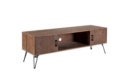 Yesa Media TV Stand with Storage Cabinet - Natural