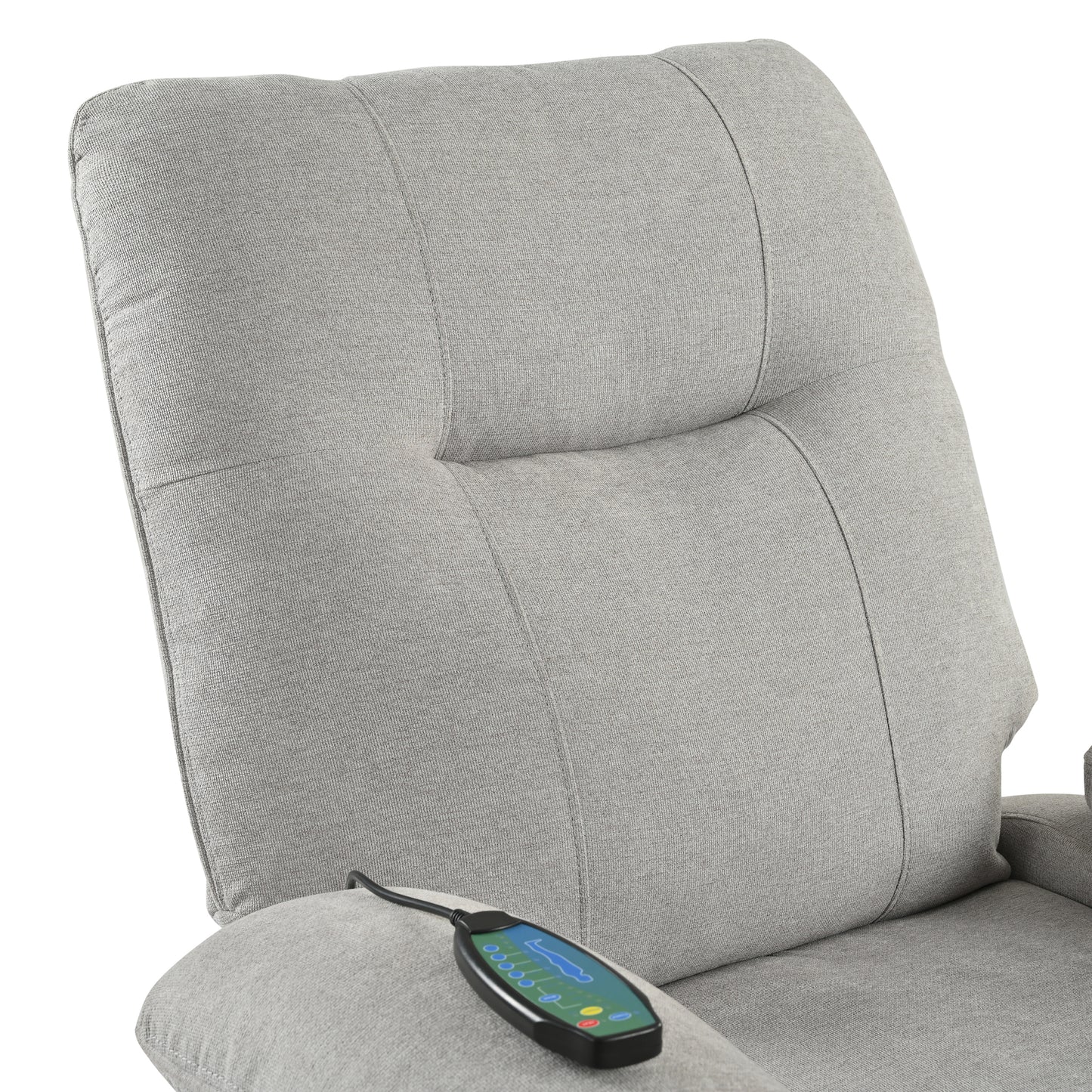 Aston Recliner Chair with Message and Heater - Gray