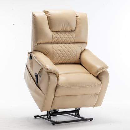 Eriga Power Lift Recliner Chair (180 degree lying flat) - Beige