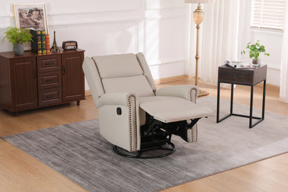 Daniela 360 Swivel Manual Recliner - Beige