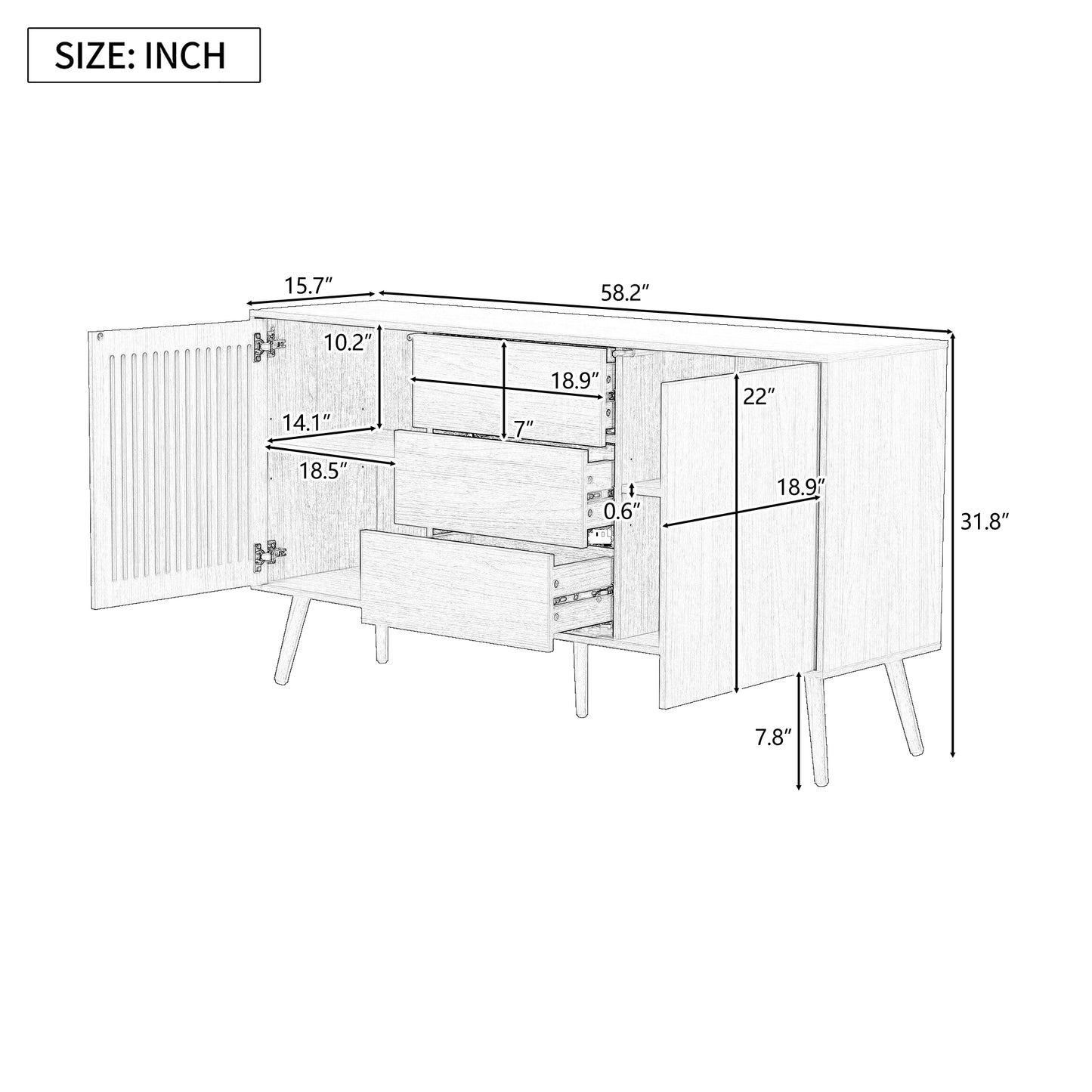 Barr Storage Cabinet - Natural