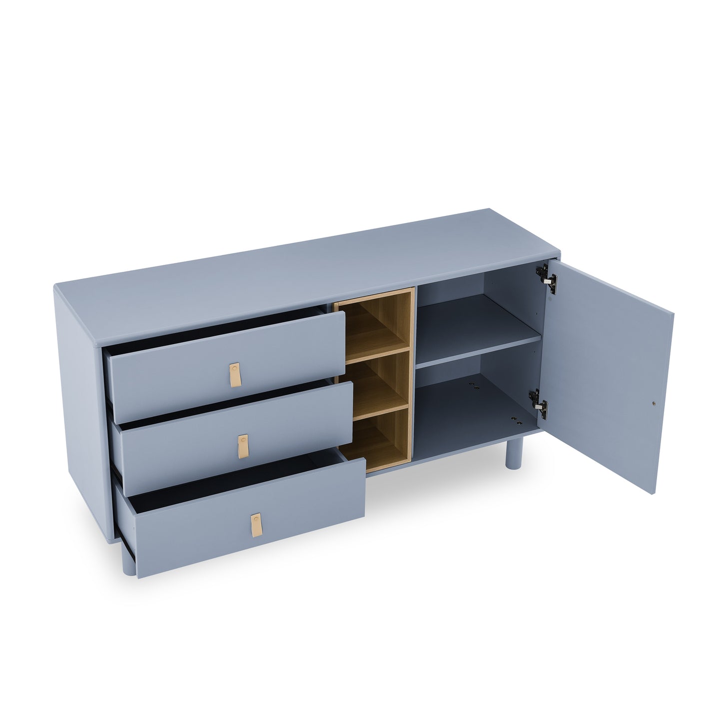 Haru Storage Wooden Cabinet - Blue