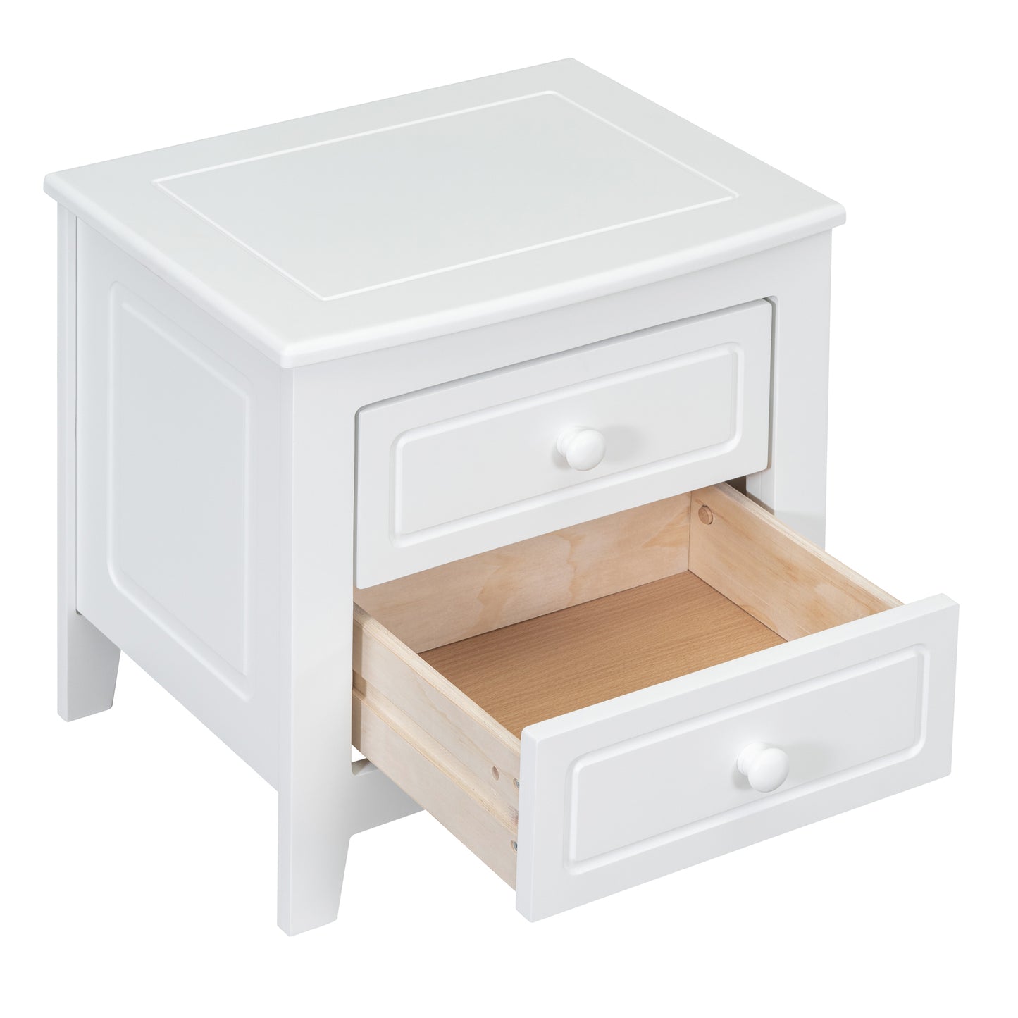 Gen Classic 2-Drawer Nightstand - White