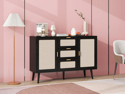 Keith Accent Storage Cabinet - Black