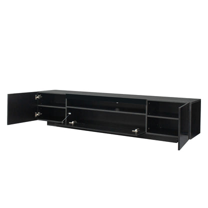 Ozzie TV Stand with LED Lights - Black