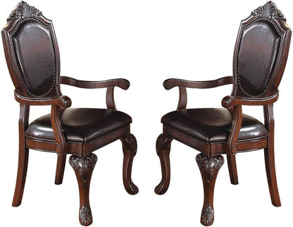 Norman Dining Arm Chair (Set of 2) - Brown