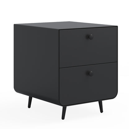 Jif Modern Nightstand With 2 Drawers - Black