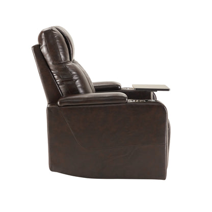 Nest Power Motion Recliner with  360° Swivel Tray - Brown