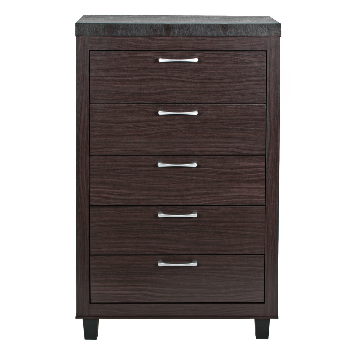 Go Green Woods Elegant 5 Drawer Chest of Drawers for Bedroom