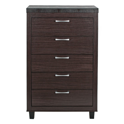 Go Green Woods Elegant 5 Drawer Chest of Drawers for Bedroom