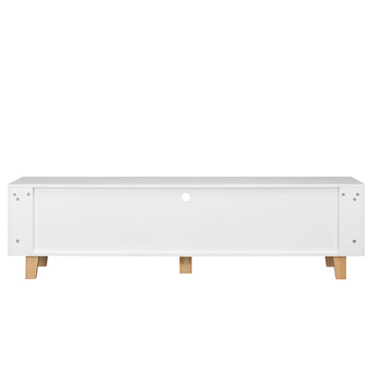 Buckingham TV stand Entertainment Center - White