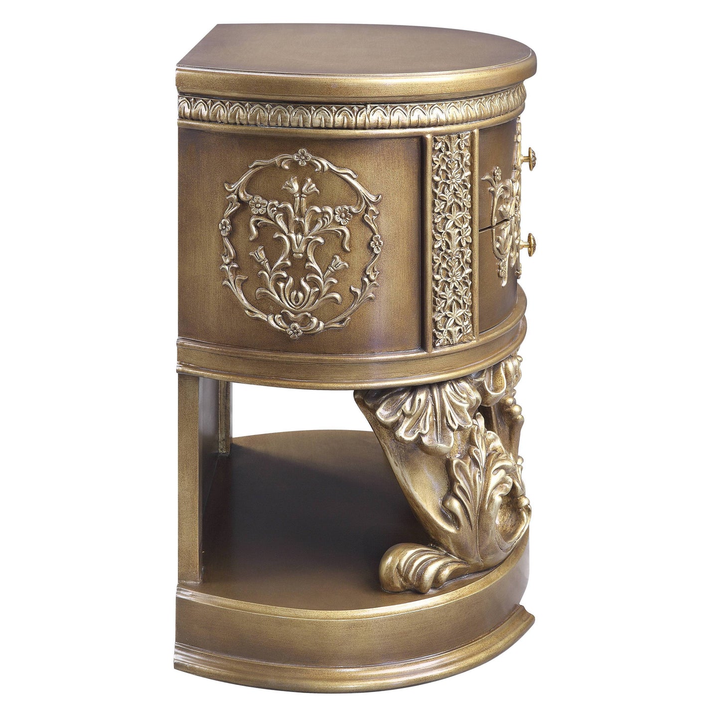 Constantine Nightstand - Brown & Gold