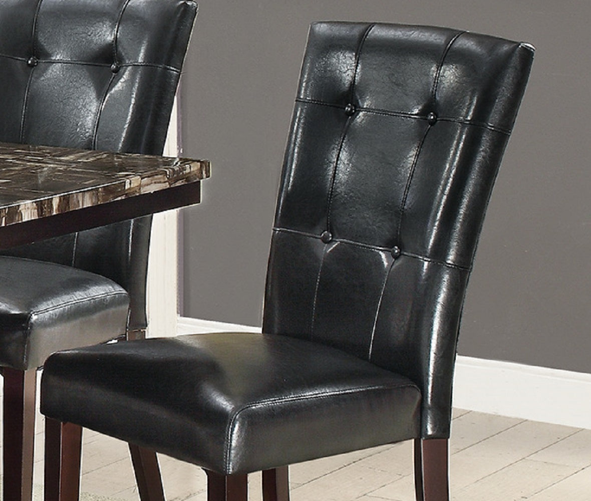 Evans Tufted Dining Chairs (Set of 2) - Black