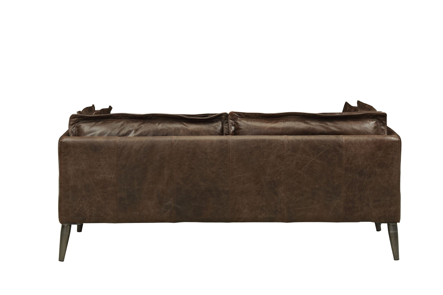 Porchester Top Grain Leather Loveseat - Chocolate