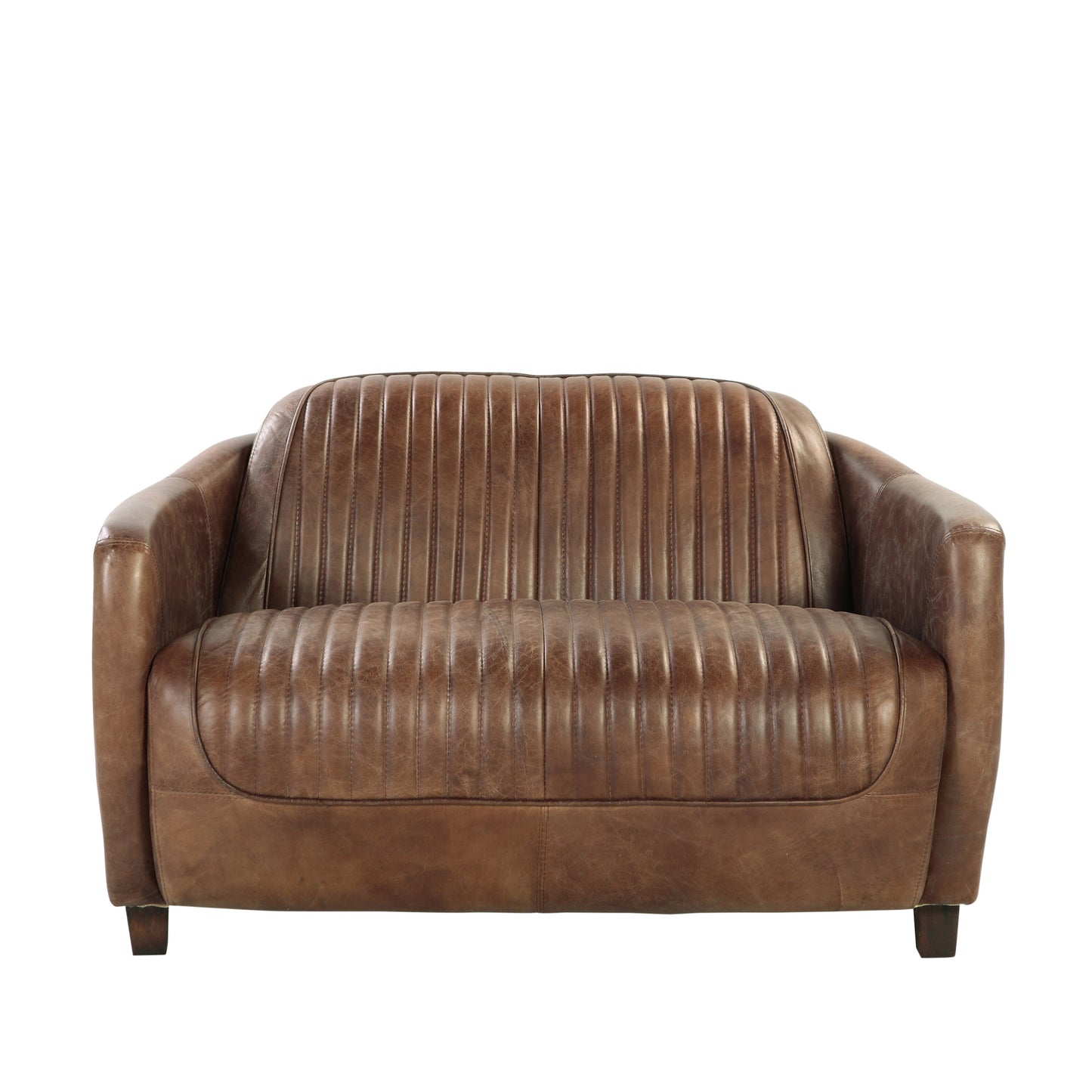 Brancaster Grain Leather Loveseat