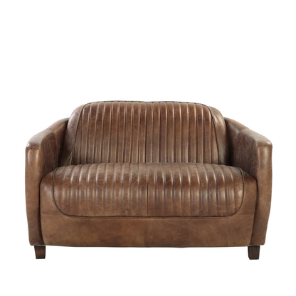 Brancaster Grain Leather Loveseat