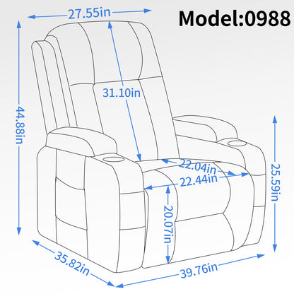 Logan Power Lift Recliner - Brown