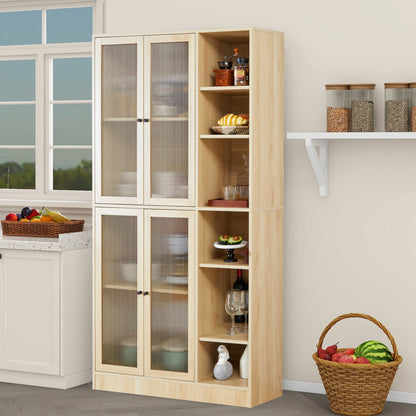 Monson Utility Storage Cabinet - Natural Wood