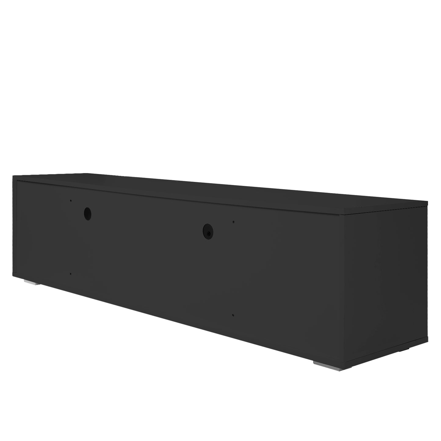 Comet TV stand with LED Lights Entertainment Center - Black