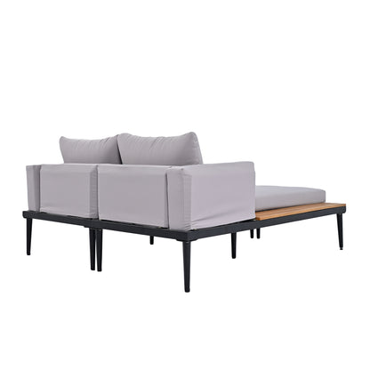 Herta Outdoor Daybed Patio - Gray