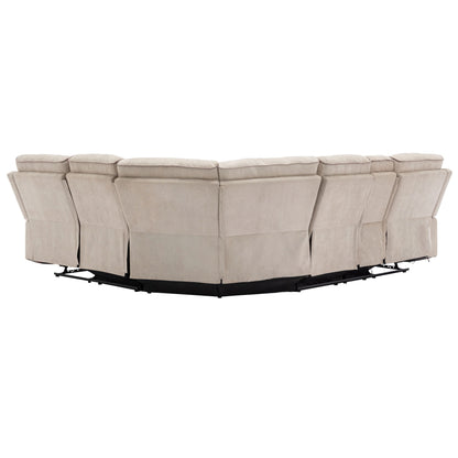 Omar Manual Reclining Set - Cream