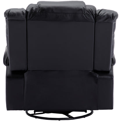 Becerra 360° Swivel Rocker Recliner - Black