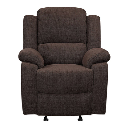 Silva Pillow Top Arms Glider Recliner - Brown