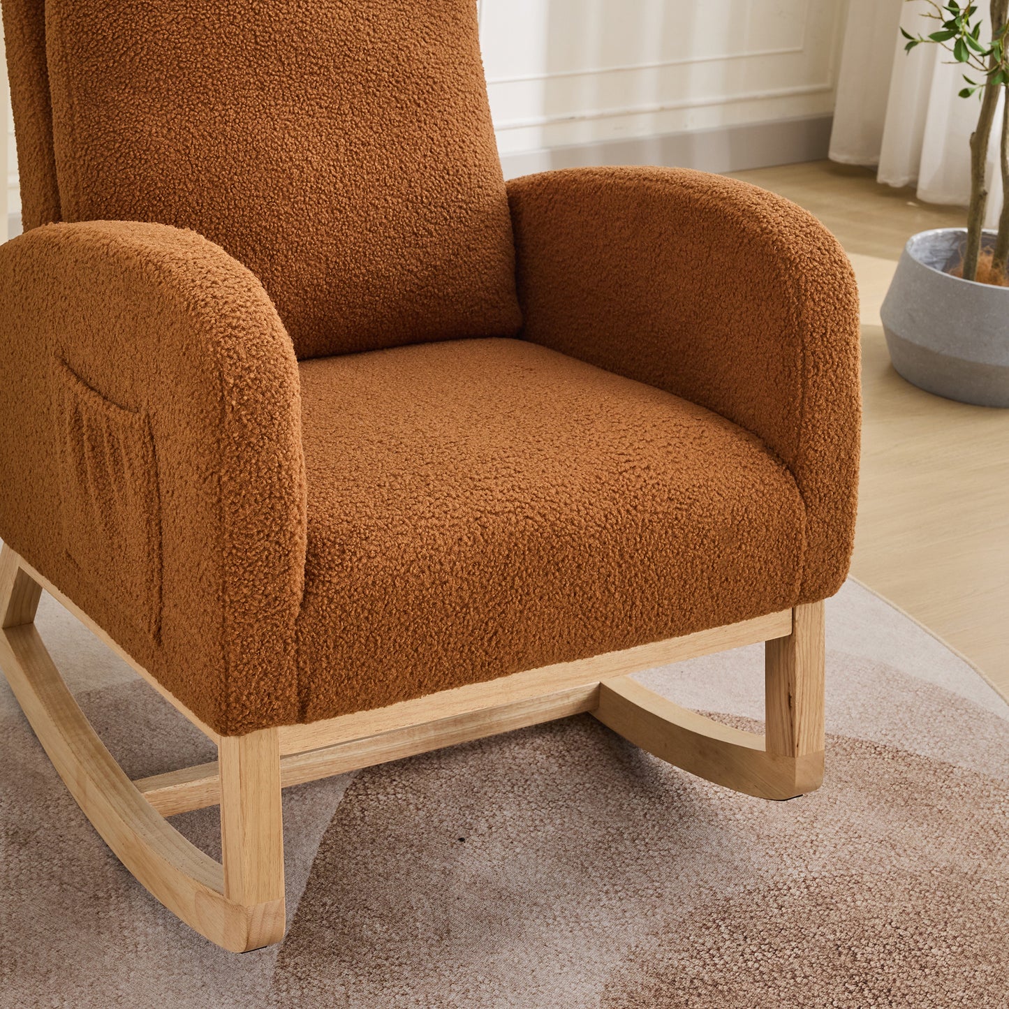 Lester Rocking Chair - Caramel