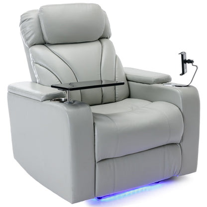 Orbit Power Motion Recliner - Light  Grey