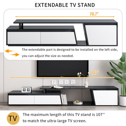 Taylor Extendable TV Stand - Black