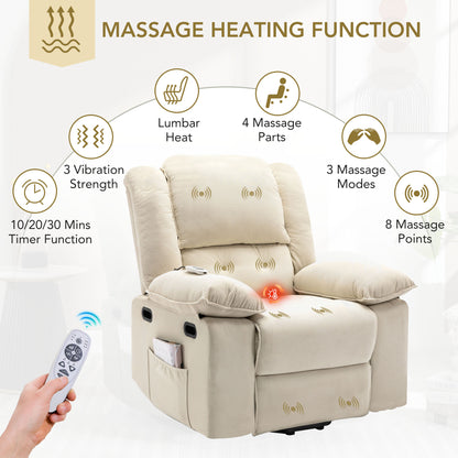 Euphoria Power Lift  Massage Recliner Chair - Beige