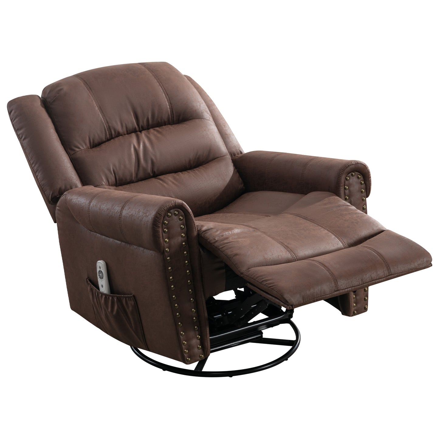 Bella Massage Rocker Recliner Chair - Brown