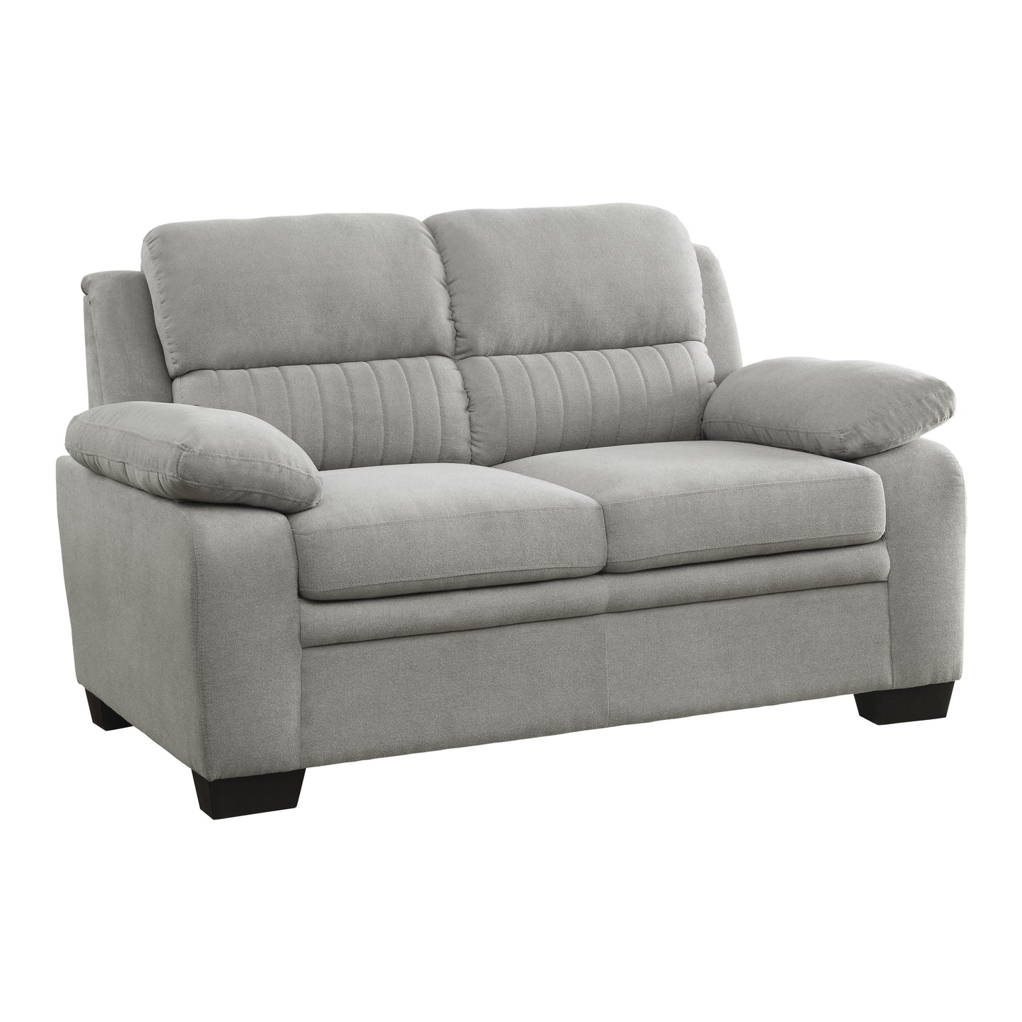 Celia Fabric Loveseat - Gray