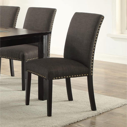 Tess 7pc Dining Set 6x Side Chairs - Gun Ash