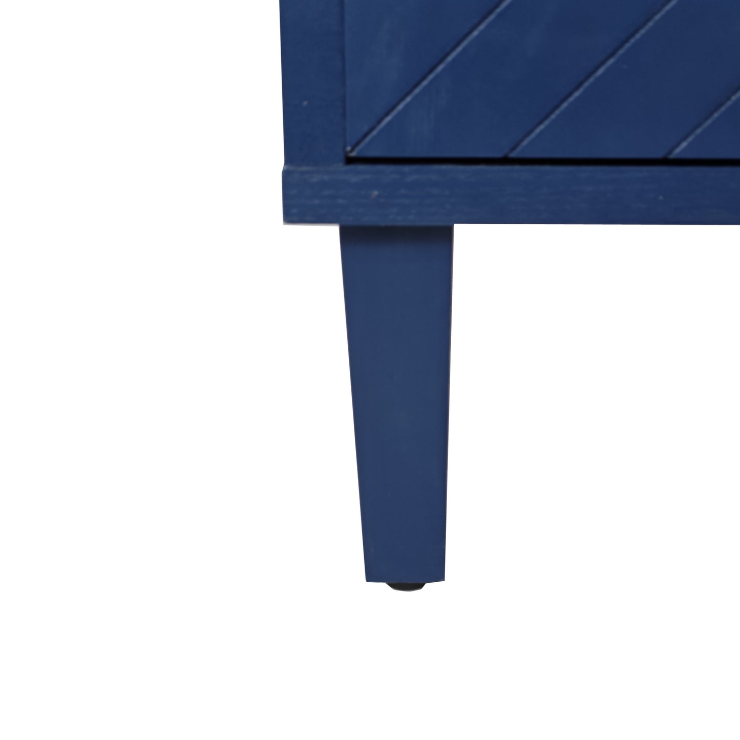 Doria Functional 4-Door Storage Cabinet - Navy Blue