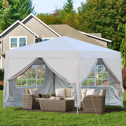 Cami 10 x 10 ft Outdoor Patio Gazebo Canopy Tent - Beige